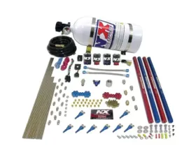 Nitrous Express 200-600HP Shark | Gas 2 Solenoid Nitrous Kit with 10lbs Bottle