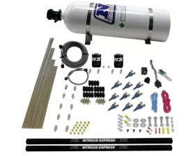 Nitrous Express 200-600HP Shark | Gas 2 Solenoid Nitrous Kit with 15lbs Bottle