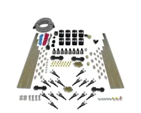 Nitrous Express 200-1200HP Shark Dual Stage Gas 16 Nozzles 8 Solenoids Nitrous Kit without Bottle