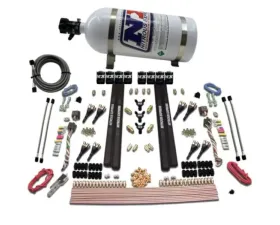 Nitrous Express 200-1200HP SX2 Dual Stage 8 Solenoid Gasoline Nitrous Kit with 10lb Bottle