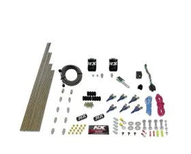 Nitrous Express 200-1200HP Shark Dual Stage Alcohol 16 Nozzles 8 Solenoids Nitrous Kit without Bottle
