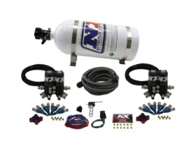 Nitrous Express 100-150-250HP Street Shark Gas 4 Solenoids Nitrous Kit with 10lbs Bottle