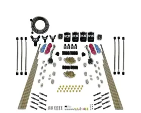 Nitrous Express 200-600HP 8 Cylinder Dry Direct Port Dual Stage 4 Solenoids Nitrous Kit without Bottle