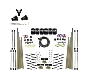 Nitrous Express 200-600HP 8 Cylinder Dry Direct Port Three Stage 6 Solenoids Nitrous Kit without Bottle