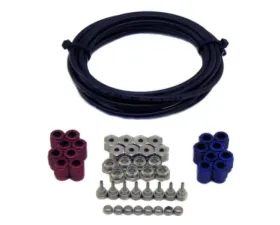 Nitrous Express 4 CylinderDirect Port Systems D-2 Black Hose Conversion