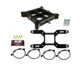 Nitrous Express 4150 Flange 50-800HP Dual Stage Billet Crossbar Nitrous Plate Conversion