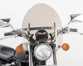 Slipstreamer Dark Smoke with Black Hardware Mini Police Windshield