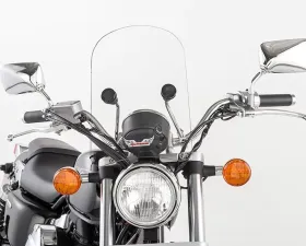 Slipstreamer Clear with Chrome Hardware Tombstone Windshield