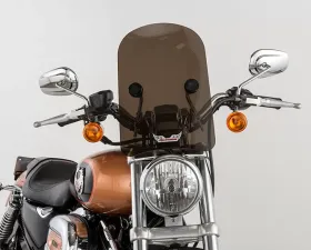 Slipstreamer Dark Smoke with Chrome Hardware Tombstone Windshield