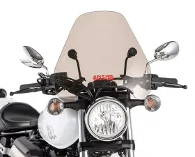 Slipstreamer Smoke - Chrome Hardware Spitfire Windshield