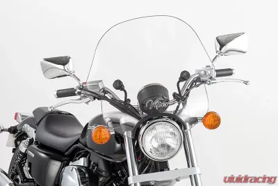 Slipstreamer 1.5" Clear with Black Hardware Viper Windshield - SS-10-C-1.5