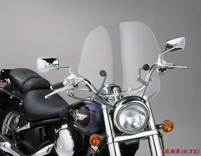 Slipstreamer Clear with Black Hardware Viper Windshield - SS-10-C