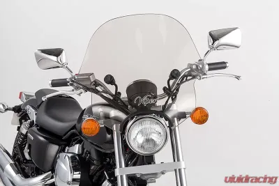 Slipstreamer 1.5" Smoke with Black Hardware Viper Windshield - SS-10-T-1.5