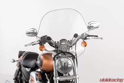 Slipstreamer Clear with Chrome Hardware Viper Windshield - SS-10CHR-C-1.25