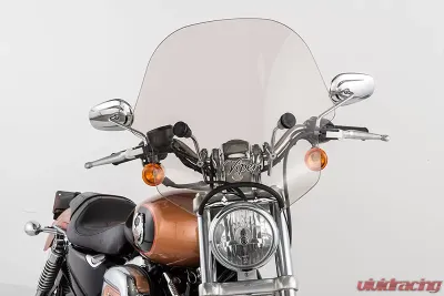 Slipstreamer Smoke with Chrome Hardware Viper Windshield - SS-10CHR-T