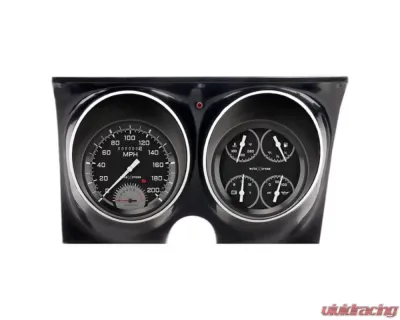 Classic Instruments AutoCross Gray Series Direct Fit Gauge Kit Chevrolet Camaro 1967 - CAM67AXG