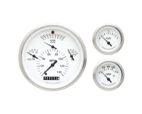 Classic Instruments White Package Gauge Kit Chevrolet 1957