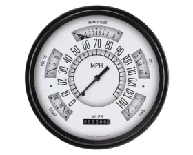 Classic Instruments White All-in-One Series Ford Bronco 1966-1977