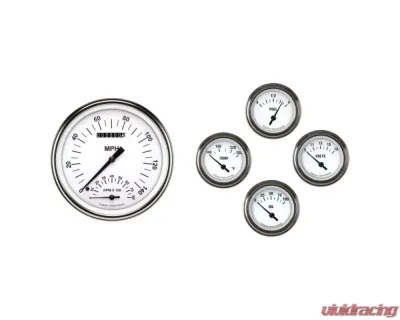 Classic Instruments White Hot Series Gauge Set Ford Truck 1957-1960 - FT57WH65