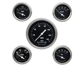 Classic Instruments Hot Rod Series Custom 5-Gauge Set HR00SLF