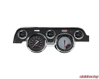 Classic Instruments AutoCross Gray Series Gauge Kit Ford Mustang 1967-1968 - MU67AXG