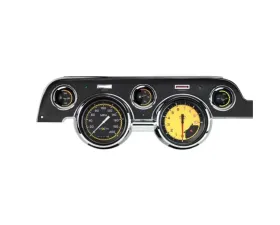 Classic Instruments AutoCross Yellow Series Gauge Kit Ford Mustang 1967-1968