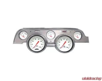 Classic Instruments White Hot Series 5 Gauge  w/ Aluminum Bezel Ford Mustang 1967-1968 - MU67WHBA