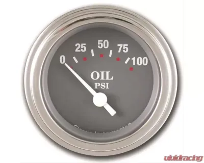 Classic Instruments SG Series 2" Curved Lens Oil Pressure Gauge - SG81SLC