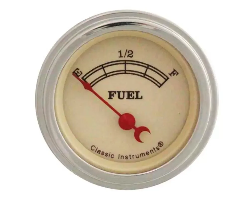 Classic Instruments Vintage Series 2-1/8" Fuel Level Gauge VT12SLF - VT12SLF