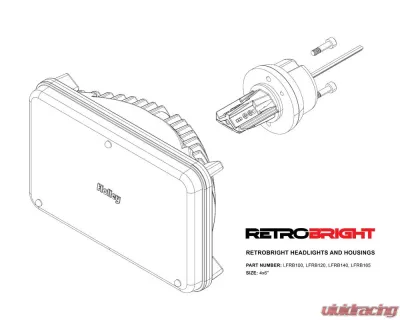 Retrobright Classic White 4X6 RECT HB - LFRB121