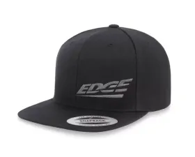 Edge Black Flat Bill Hat