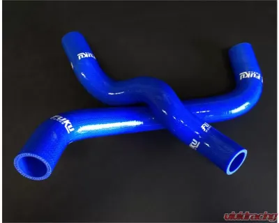 Fuku Works 2 Pcs Radiator Hose Kit Blue Nissan 370Z - FURAD370Z-BLU