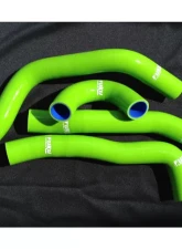 Fuku Works 4 Pcs Radiator Hose Kit Green Mitsubishi EVO 10                                     - FURADEVO10-GRN - Image 2