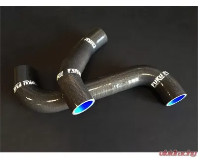 Fuku Works 2 Pcs Radiator Hose Kit Black Subaru Impreza GDB | GGB WRX | STI 2001-2007 - FURADGDB-BLK