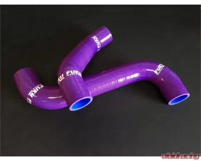 Fuku Works 2 Pcs Radiator Hose Kit Purple Subaru Impreza GDB | GGB WRX | STI 2001-2007 - FURADGDB-PURP