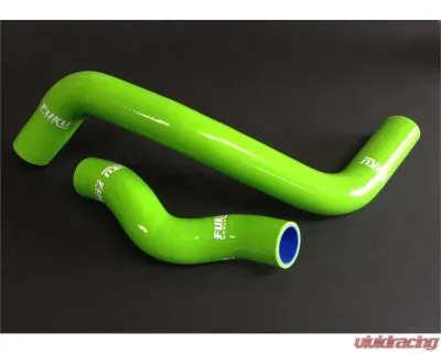 Fuku Works 2 Pcs Radiator Hose Kit Green Nissan 240sx S13 | S14 SR20DETT 2.0 - FURADSR20-GRN