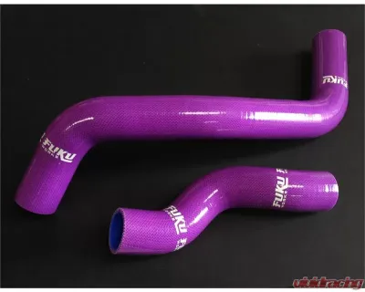 Fuku Works 2 Pcs Radiator Hose Kit Purple Nissan 240sx S13 | S14 SR20DETT 2.0 - FURADSR20-PURP