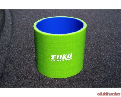 Fuku Works 3.0" Straight Coupler Hose Green - FUS3.0-GRN