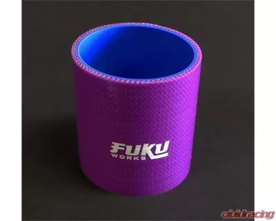Fuku Works 3.0" Straight Coupler Hose Purple - FUS3.0-PURP