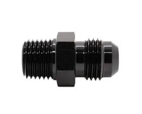 Texas Speed & Performance Black Straight NPT 1/2 to 10AN Flare Fitting, 6061 Aluminum