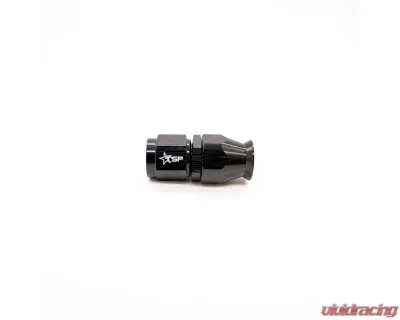 Texas Speed & Performance 12AN Hose PTFE Black Straight Hose End - TSP-12011