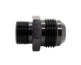 Texas Speed & Performance Black Straight NPT 1/2 to 12AN Flare Fitting 6061 Aluminum