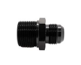 Texas Speed & Performance Black Straight NPT 1 to 12AN Flare Fitting, 6061 Aluminum