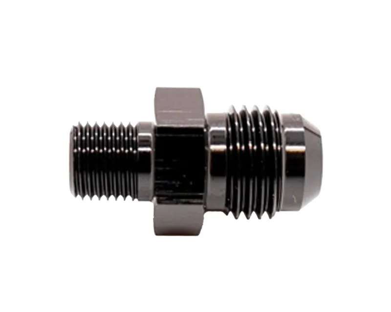 Texas Speed & Performance 3AN Male to 6mm x 1.0 Metric Male Black Fitting - TSP-3018