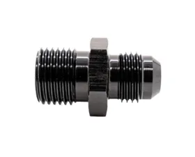 Texas Speed & Performance Black Straight NPT 1/8 to 3AN Flare Fitting, 6061 Aluminum