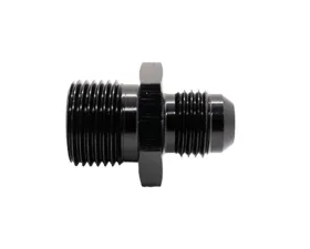 Texas Speed & Performance Black Straight NPT 1/4 to 3AN Flare Fitting, 6061 Aluminum