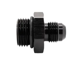 Texas Speed & Performance Black ORB to AN Male Fitting 6ORB | 3AN Flare Adapter 6061 Aluminum