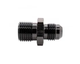 Texas Speed & Performance 4AN Male to 12mm x 1.0 Metric Male Black Fitting Adapter