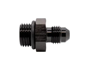 Texas Speed & Performance Black ORB to AN Male Fitting 6ORB | 4AN Flare Adapter 6061 Aluminum