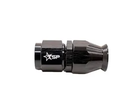 Texas Speed & Performance 6AN PTFE Black Straight Hose End Fitting - CNC Machined Aluminum